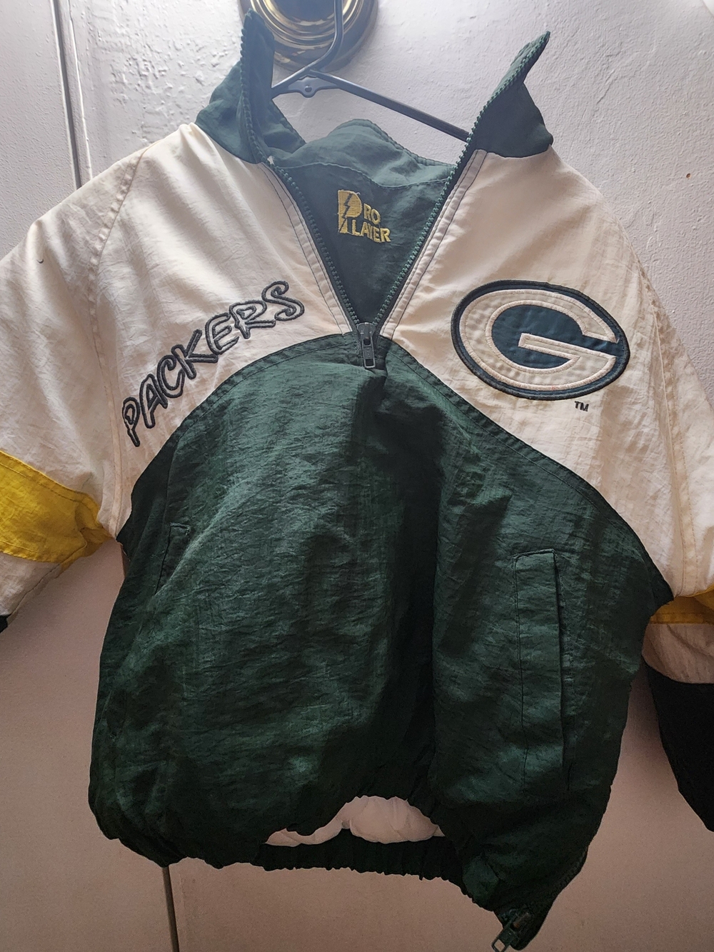 Pro Player Green & White Green Bay Packers Kids Pullover Jacket